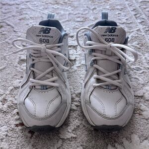 New Balance White and Blue Runners